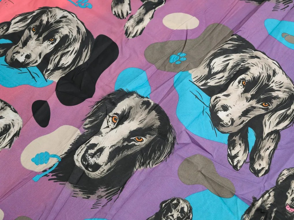 PrzytulneMieszkanie.pl PrzytulneMieszkanie.pl Bawełniana pościel ARTEMIS różowo-fioletowa Rozmiar pościeli: 70 x 90 cm | 140 x 200 cm