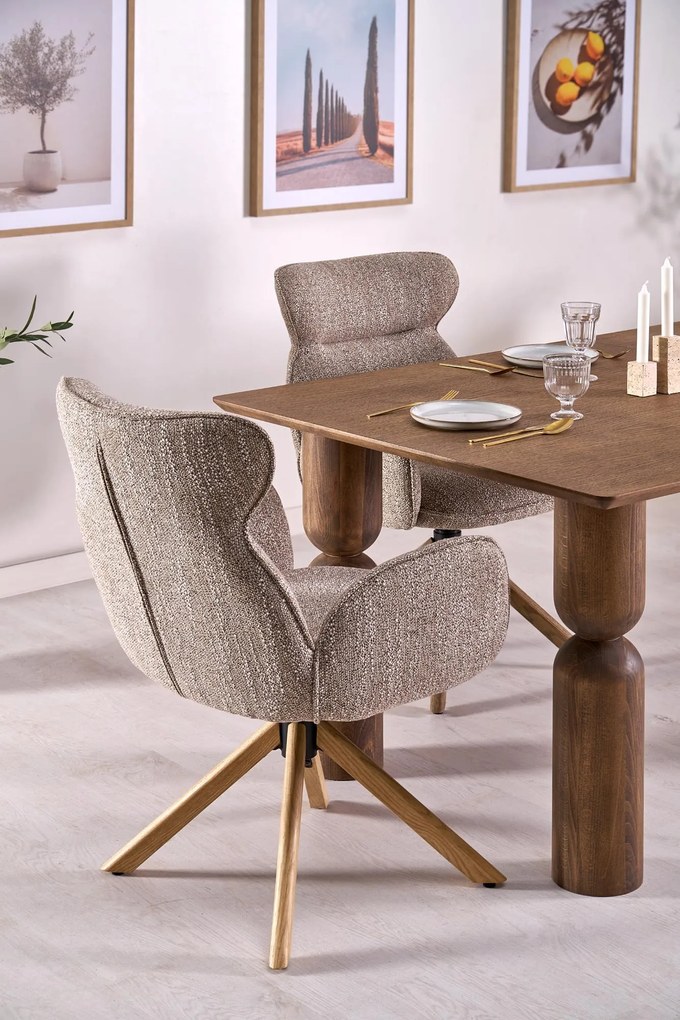 MELTON stół rozkładany 200-300x101x76 cm jasny orzech mieści 8-10 osób