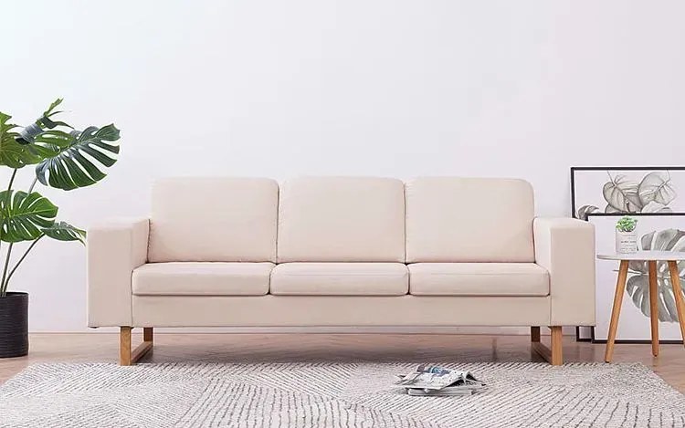 Elegancka trzyosobowa sofa Ladi 3X - kremowa