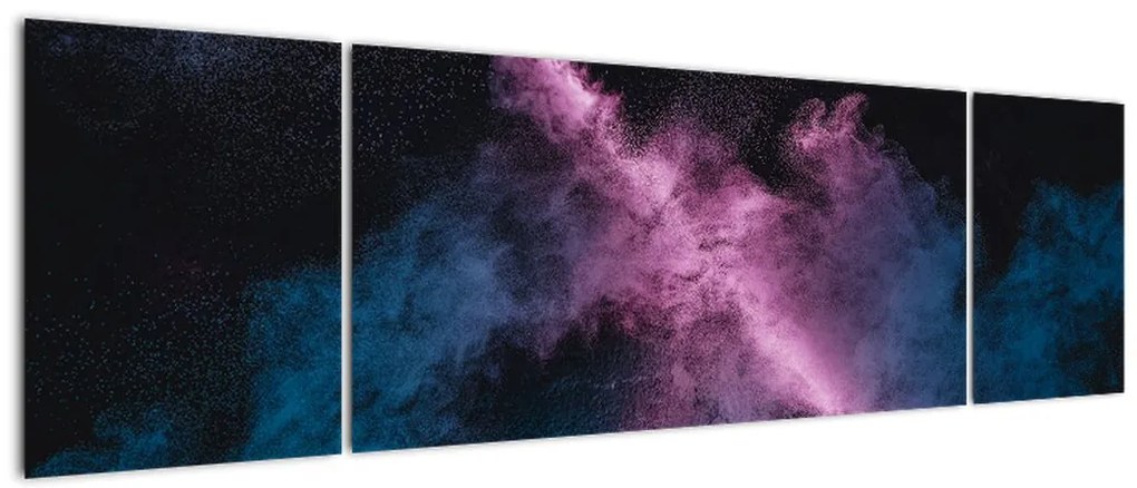 Obraz - Różowo - niebieski dym (170x50 cm)