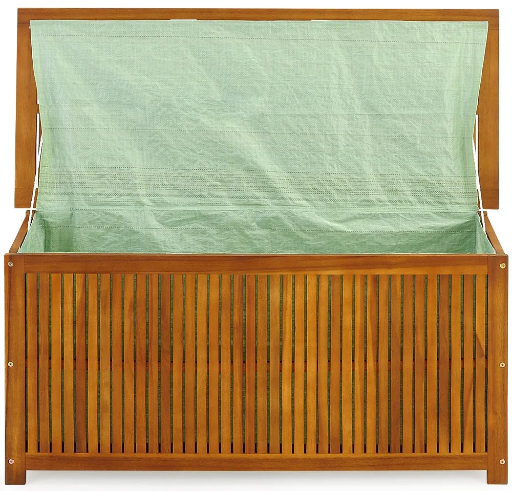 Casaria Drewniana skrzynia ACACIA, 117x50x59cm, naturalny brąz