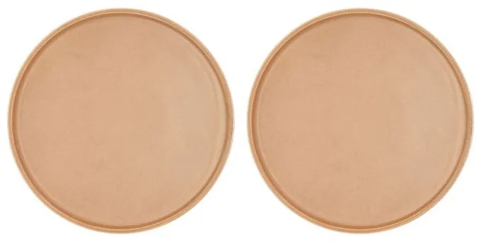 Beżowe porcelanowe talerzyki deserowe zestaw 2 szt. ø 20,8 cm Fjord – Villa Collection