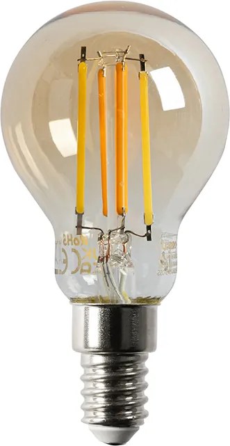 Zestaw 5 Lampa LED Smart E14 ściemnialna w Kelvinze P45 goldline 4,9W 470 lm 1800-4000K