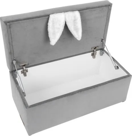 Tapicerowana skrzynia na zabawki z siedziskiem Somebunny
