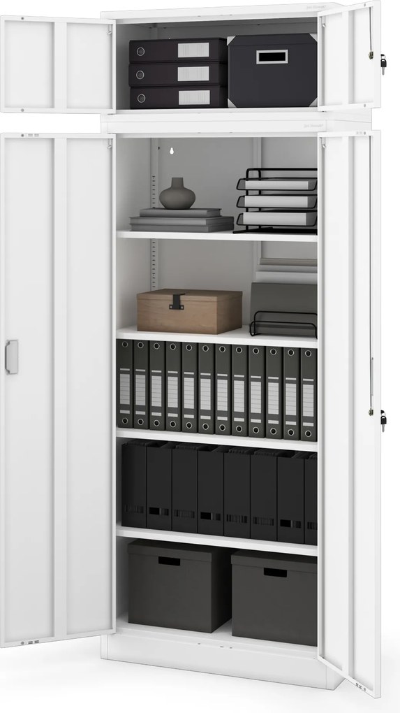 Nadstawka na szafę EWA Compact 800 x 380 x 400 mm, biała