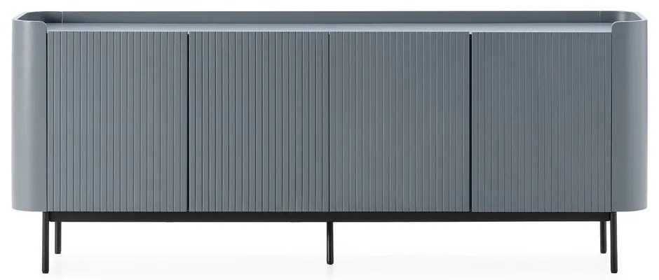 Szaroniebieska komoda 200x80x40 cm Willa – MOME
