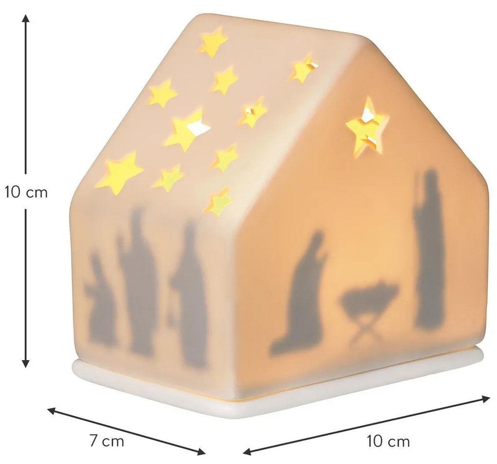 Räder Biały porcelanowy świecznik CRIB