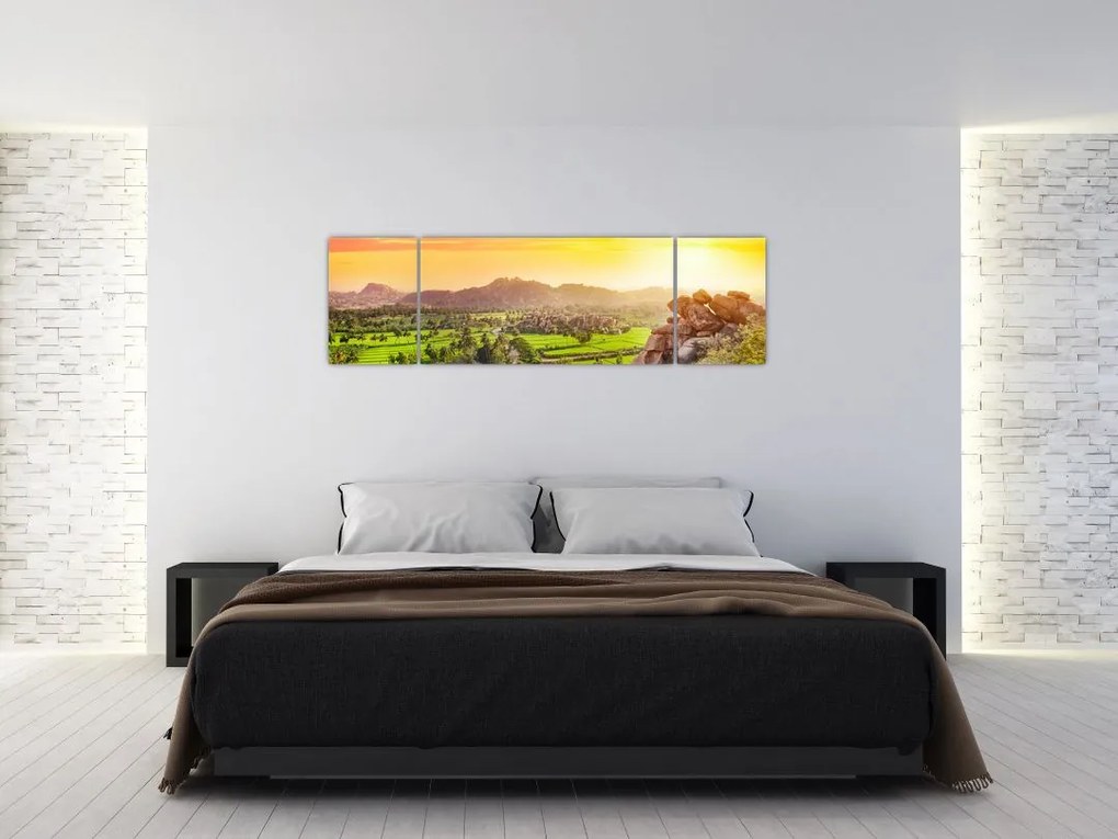 Obraz doliny Hampi w Indiach (170x50 cm)