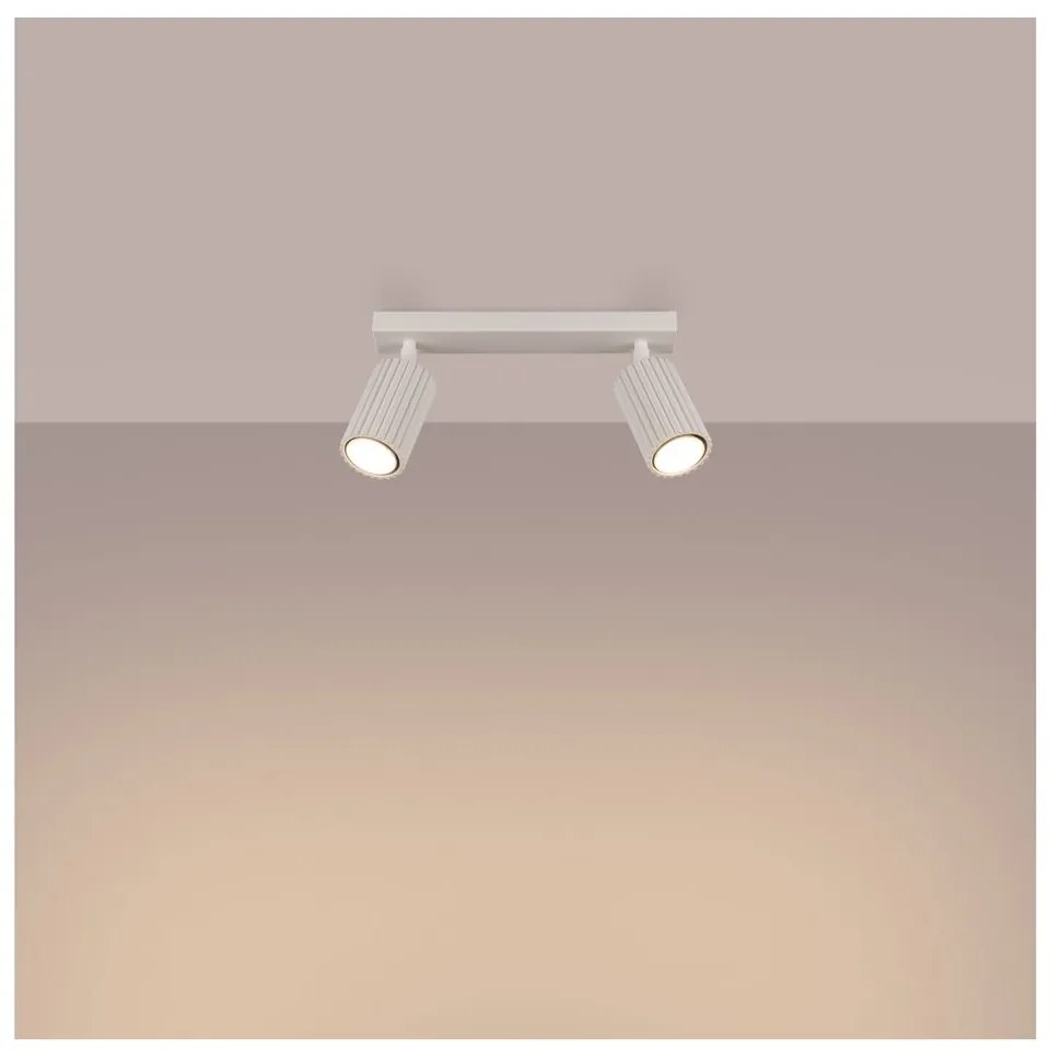 Kremowa lampa punktowa 6,5x30 cm Gleam – Sollux