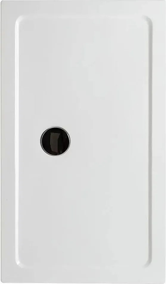 Brodzik prostokątny cienki "Aosta" z akrylu i białego ABS cm 70x90h