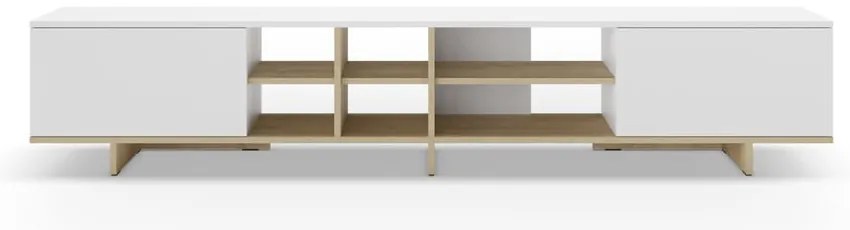 Biała szafka pod TV 230x44 cm Cequoia – Marckeric