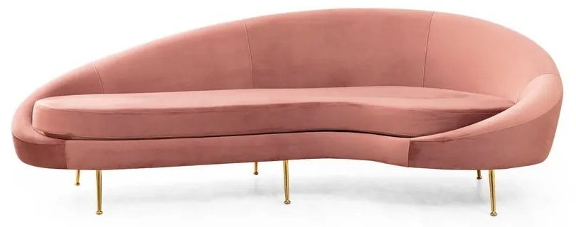 Jasnoróżowa sofa 255 cm Eses – Artie