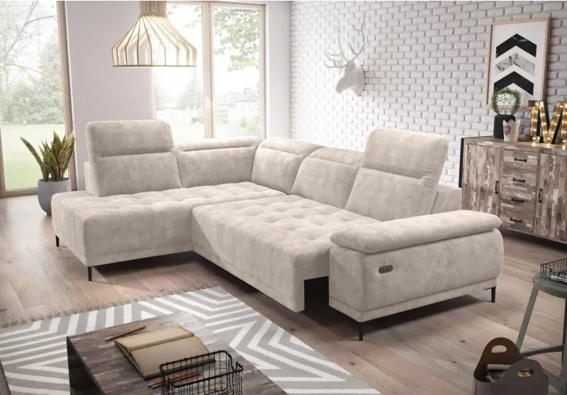 Narożnik FOCUS L z elektryczną regulacją siedziska WERSAL