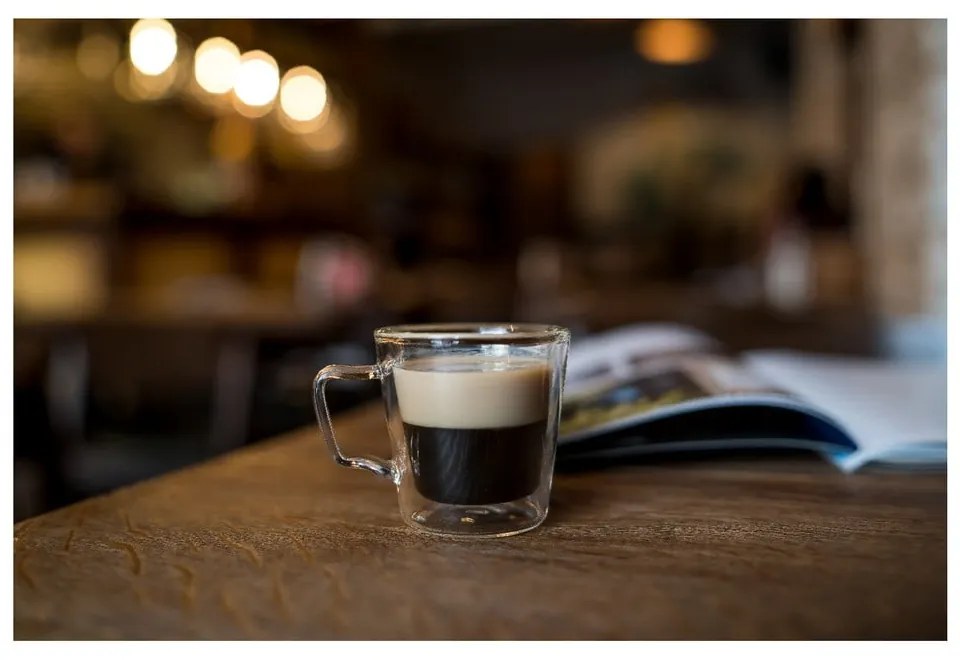 Zestaw 2 szklanek do espresso z podwójną ścianką Vialli Design, 80 ml