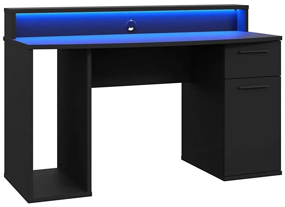 Biurko IVAR z podświetleniem, czarne