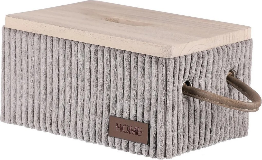 Autronic Zestaw 5 szuflad do przechowywania z tkaniny, szary