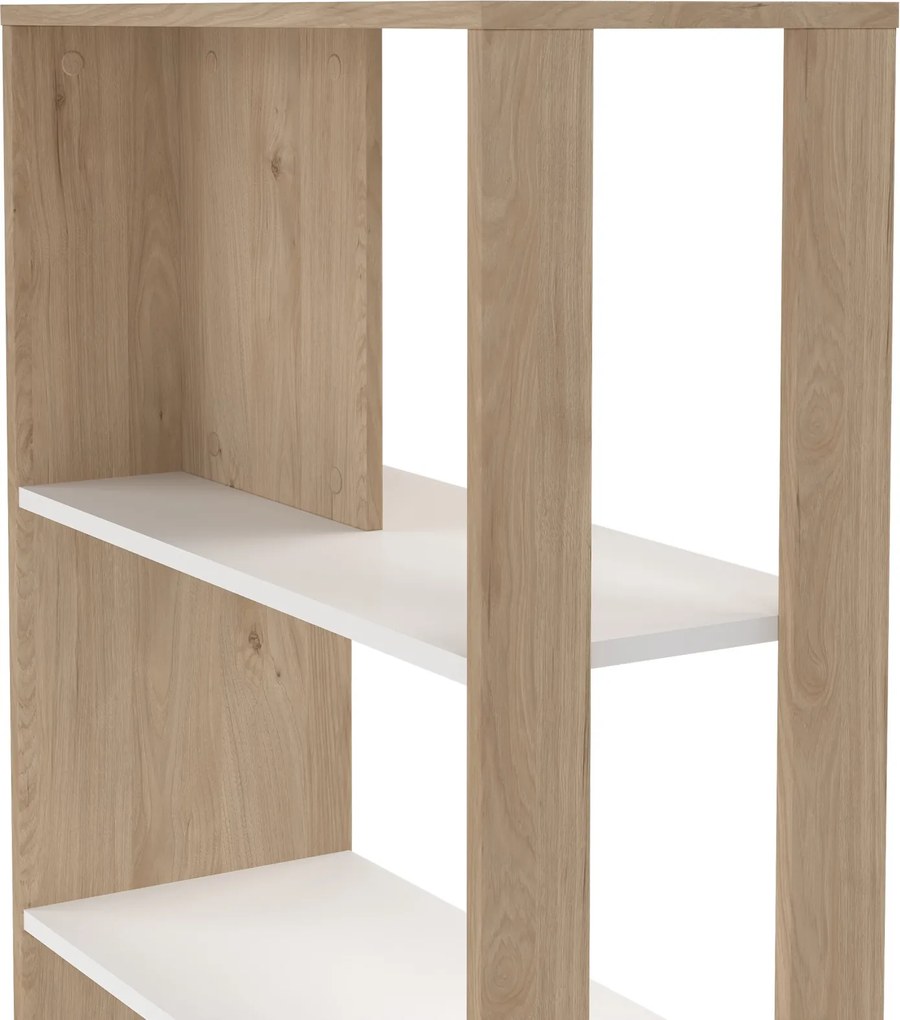 Regał biurowy otwarty 4 półki Sign 80 jackson hickory/biały mat