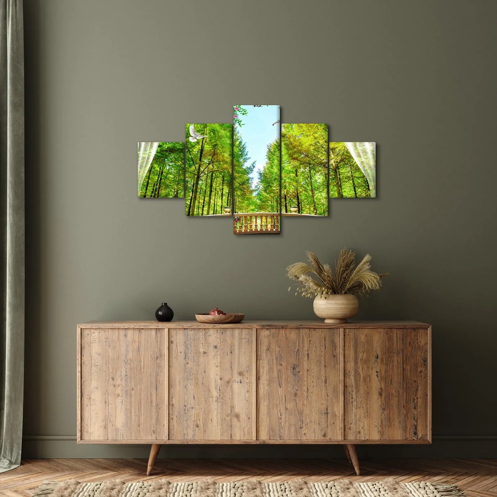 Obraz - Widok na las (125x70 cm)