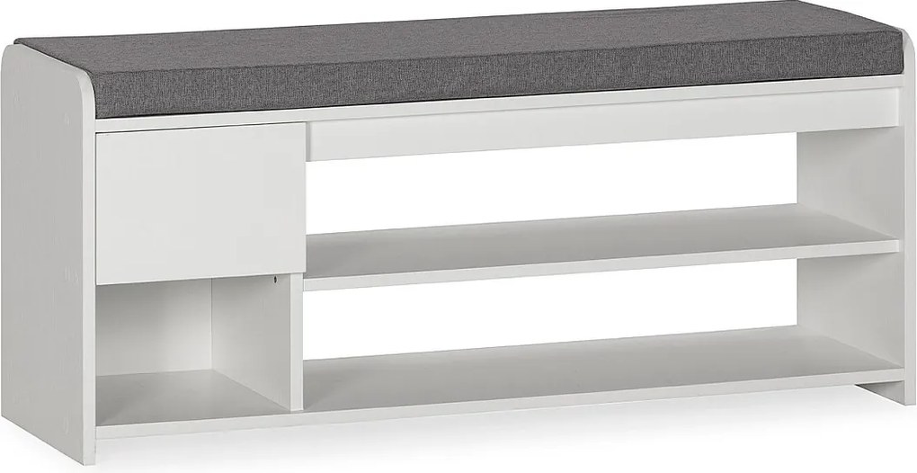 Kolumna na buty Gabriel kolor Biały 3 Otwory i 1 Szuflada