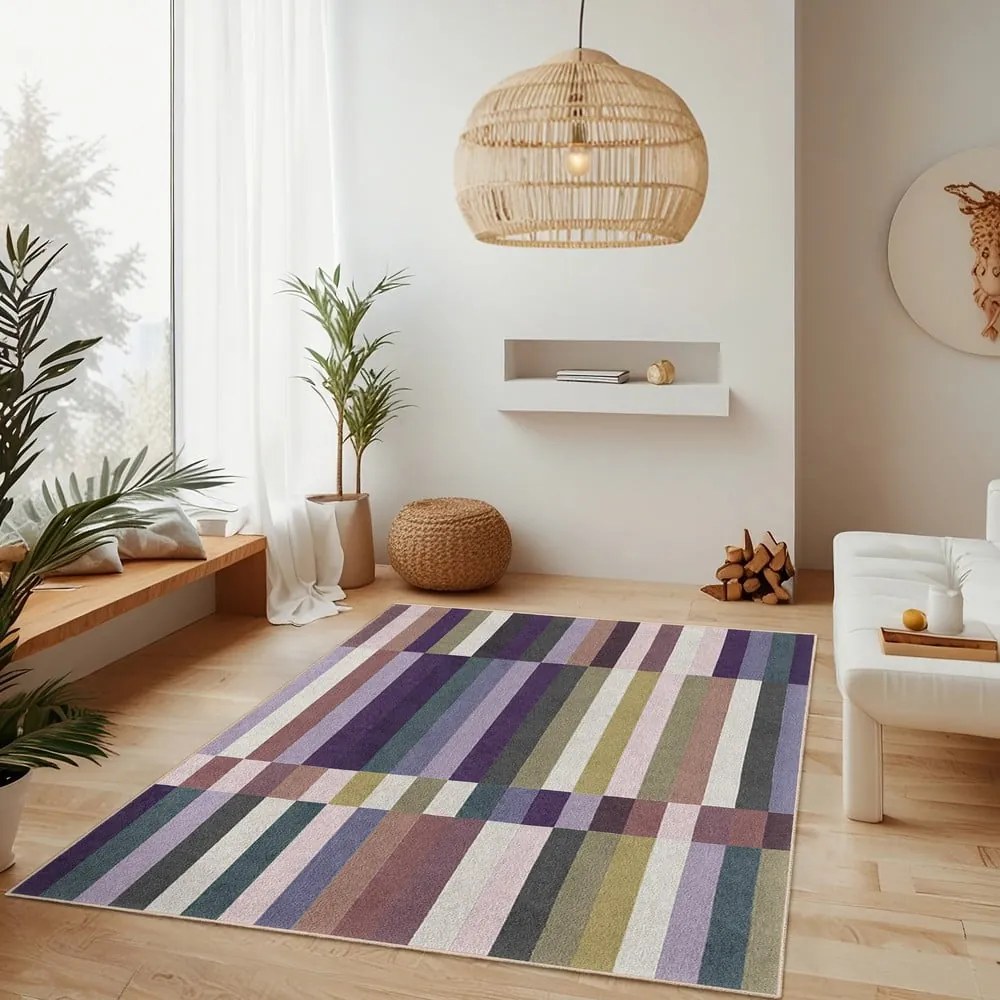 Fioletowy dywan odpowiedni do prania 80x150 cm Purple Rain – Mila Home