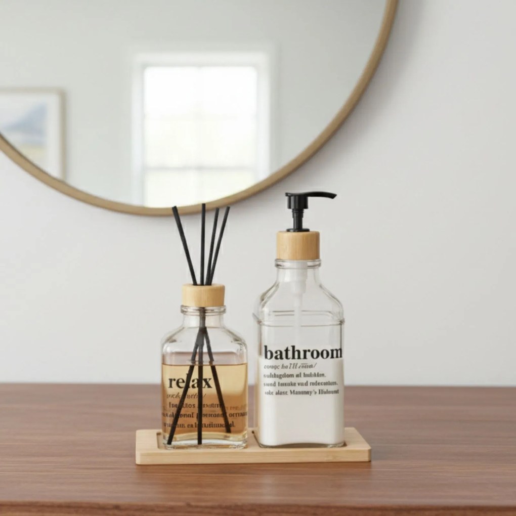 Dyfuzor zapachowy patyczki + pojemnik na balsam do ciała GILO