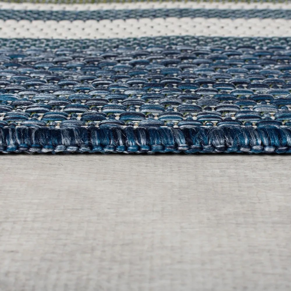 Zielononiebieski dywan odpowiedni na zewnątrz 200x290 cm Roma Stripe – Flair Rugs