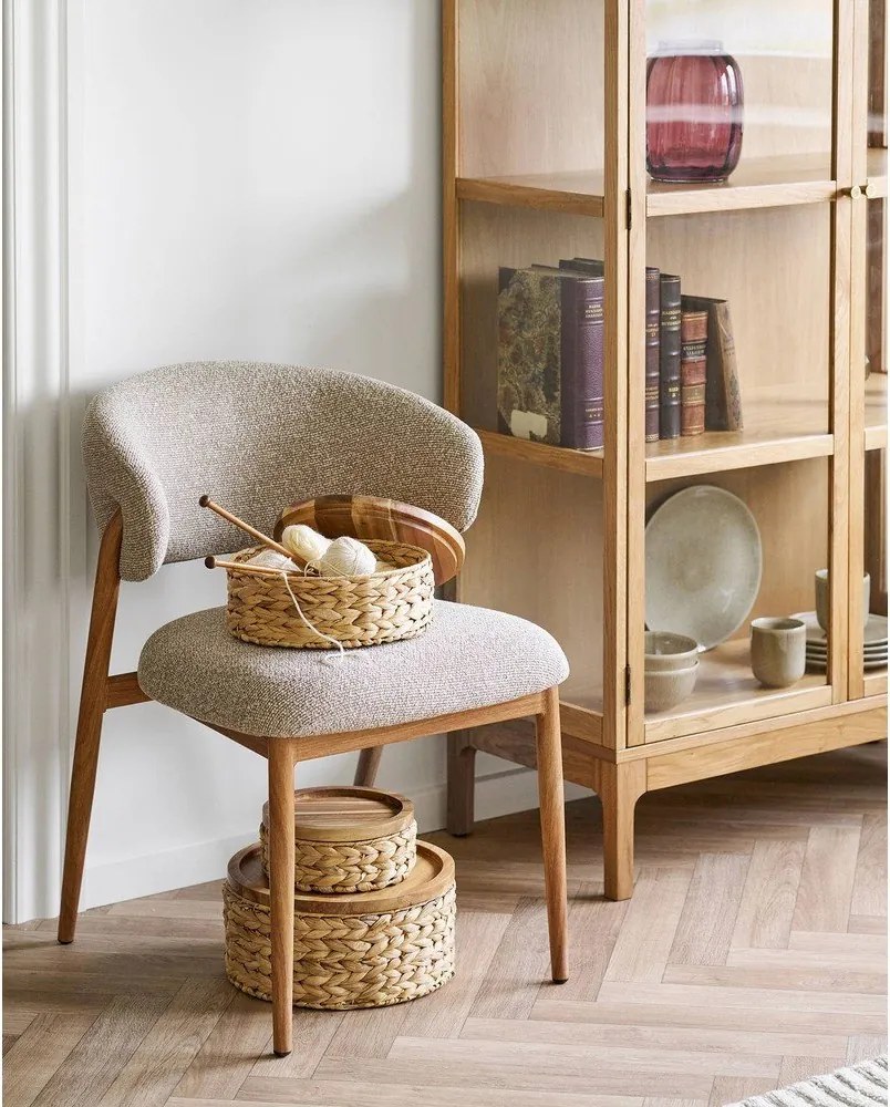 Koszyki zestaw 3 szt. z hiacyntu wodnego ø 30x15 cm Botofte – House Nordic