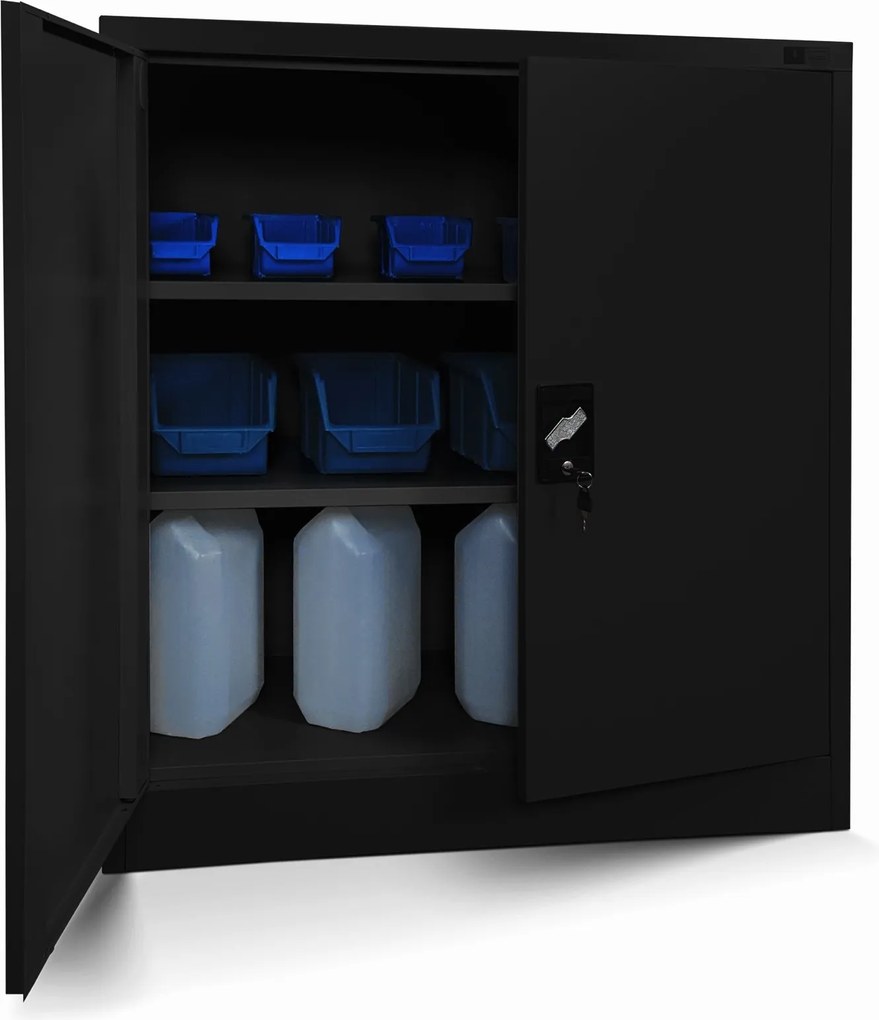 Szafka biurowa na dokumenty Beata 90x40x93 cm czarna