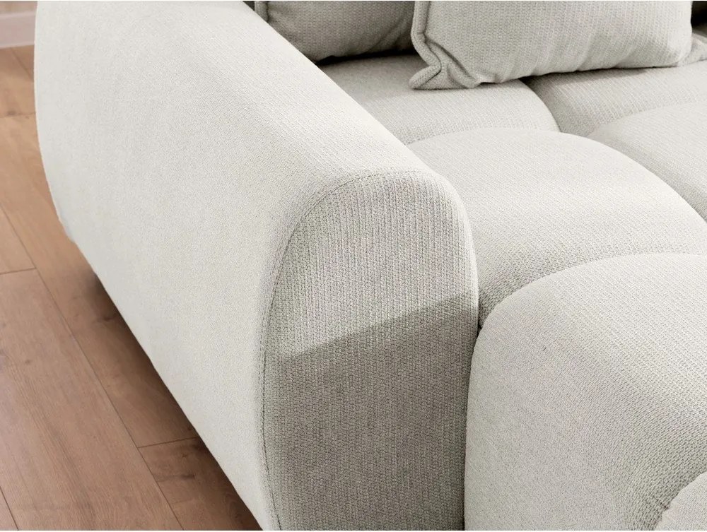 Biały narożnik (lewostronny/z szezlongiem) Albane – Ropez