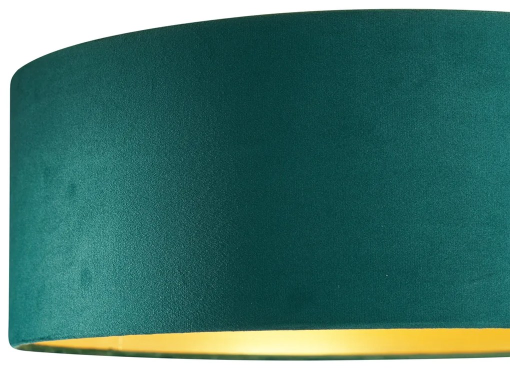 Nowoczesna lampa sufitowa zielony aksamit 40 cm z LED z 3-stopniową regulacją ściemniania - Sue Nowoczesny Oswietlenie wewnetrzne