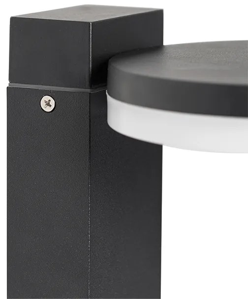 Zewnetrzna Nowoczesna lampa podłogowa zewnętrzna czarna z LED 80 cm IP44 - Esmee Nowoczesny Oswietlenie zewnetrzne