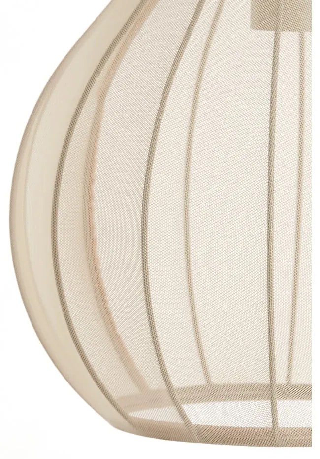 Beżowa lampa stojąca z tekstylnym kloszem (wysokość 156,5 cm) Elati – Light &amp; Living
