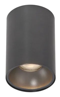 Nowoczesny podtynkowy reflektor GU10 50 mm w kolorze ciemnoszarym - Deep