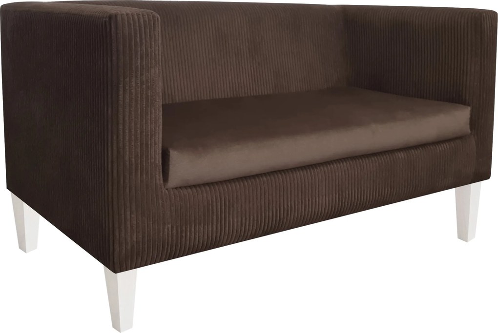 Sofa Monaco : Kolor nogi - Biała, Kolor tkaniny - Kronos6/Poso6, Typ tkaniny - Kronos/Poso, Wysokość nogi - 15 cm