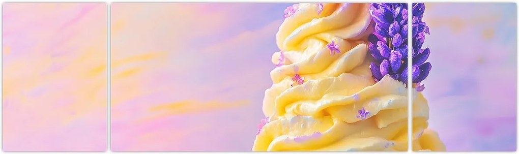 Obraz - Lody z lawendą (170x50 cm)