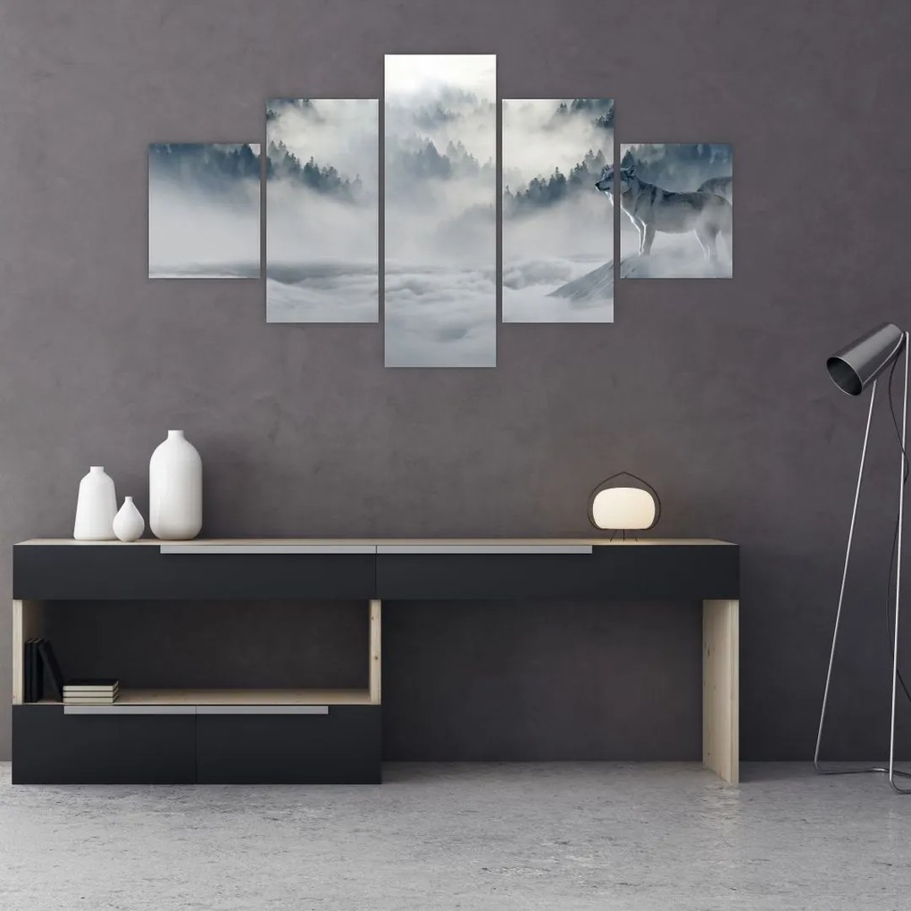 Obraz wilków (125x70 cm)