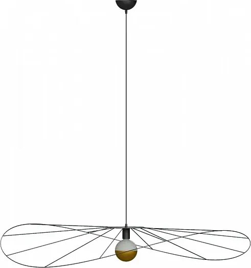 Czarna druciana lampa wisząca loft 110 cm - EX600 E2-S32