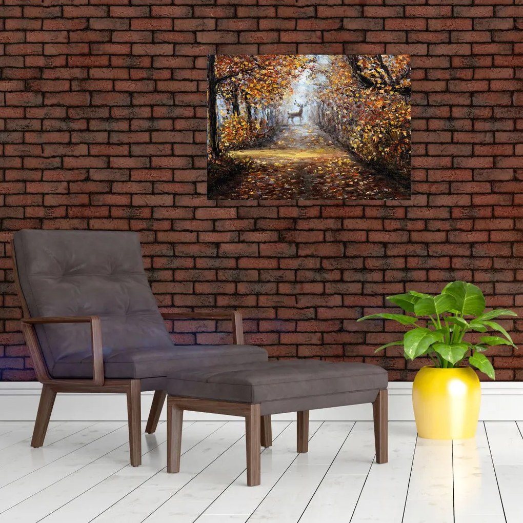 Obraz na szkle - Duch lasu (70x50 cm)