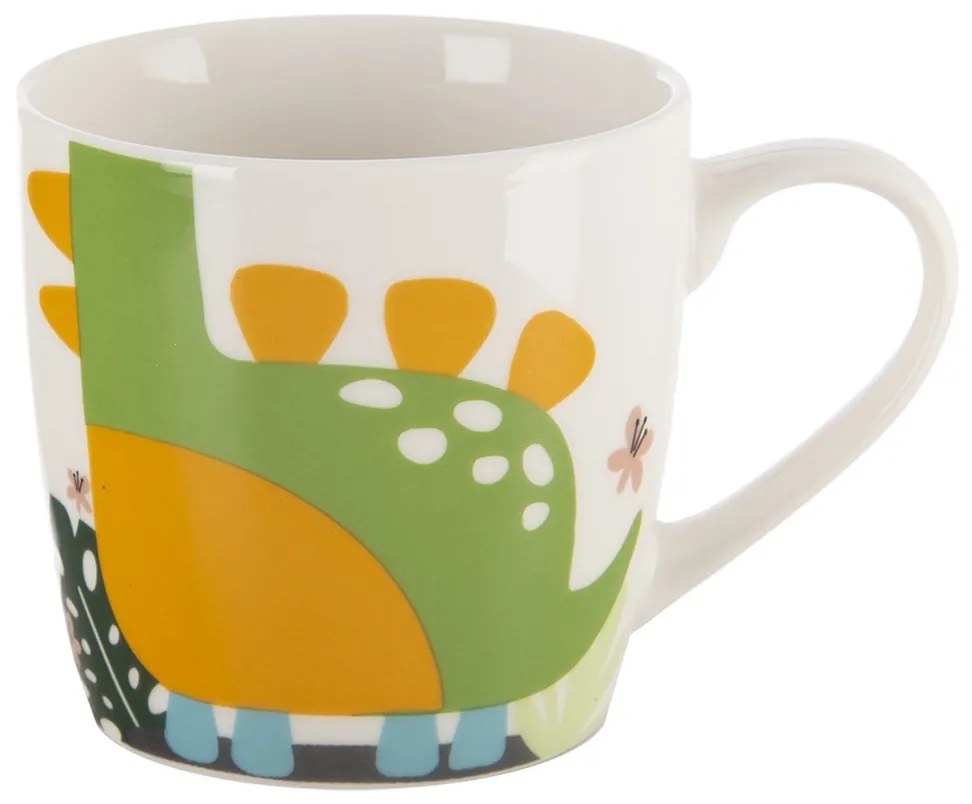 Orion Porcelanowy kubek z miseczką Dino, 0,35 l