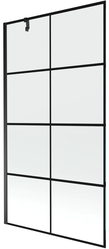 Mexen Next parawan nawannowy 1-skrzydłowy 100 x 150 cm, czarny wzór, czarny - 895-100-000-00-77-70
