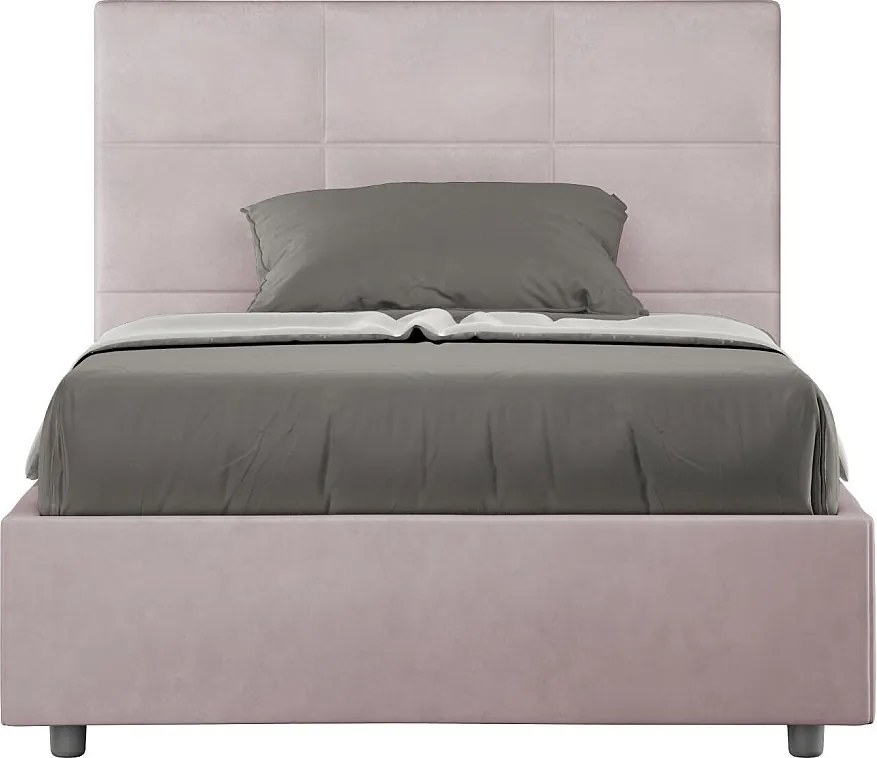 Łóżko bez stelaża tapicerowane 120x210 microfibra kolor lawendy Mika