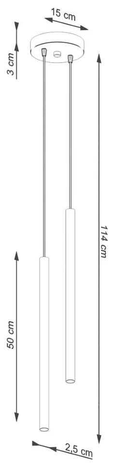 Ceglasta lampa wisząca ø 15 cm Fideus – Nice Lamps