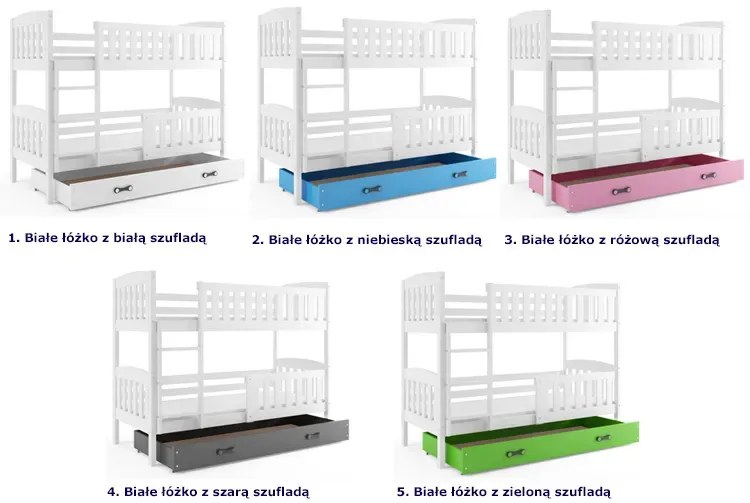 Dwuosobowe łóżko dla dzieci 90x200 F9-L50