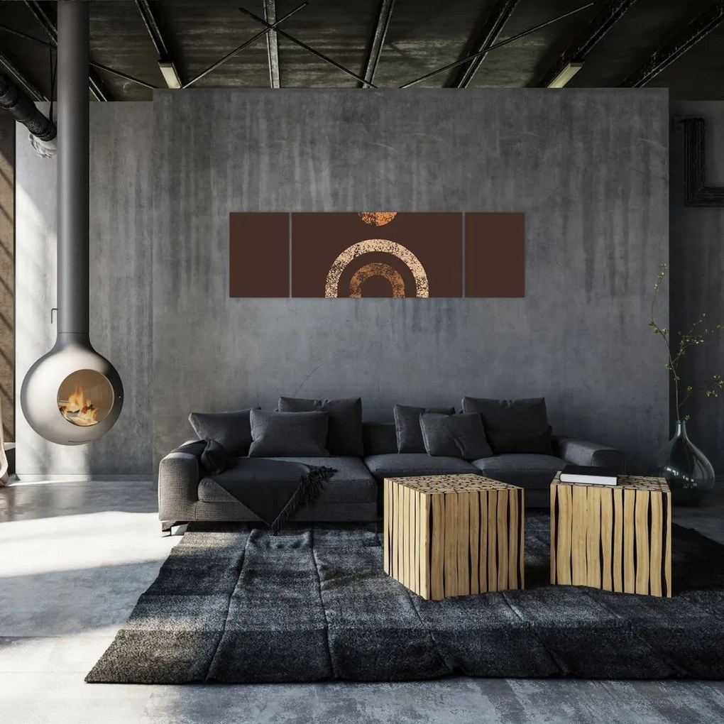 Obraz - Pomarańczowe łuki N⁰1 (170x50 cm)