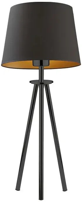 Lampa stołowa trójnóg na czarnym stelażu - F5-A36