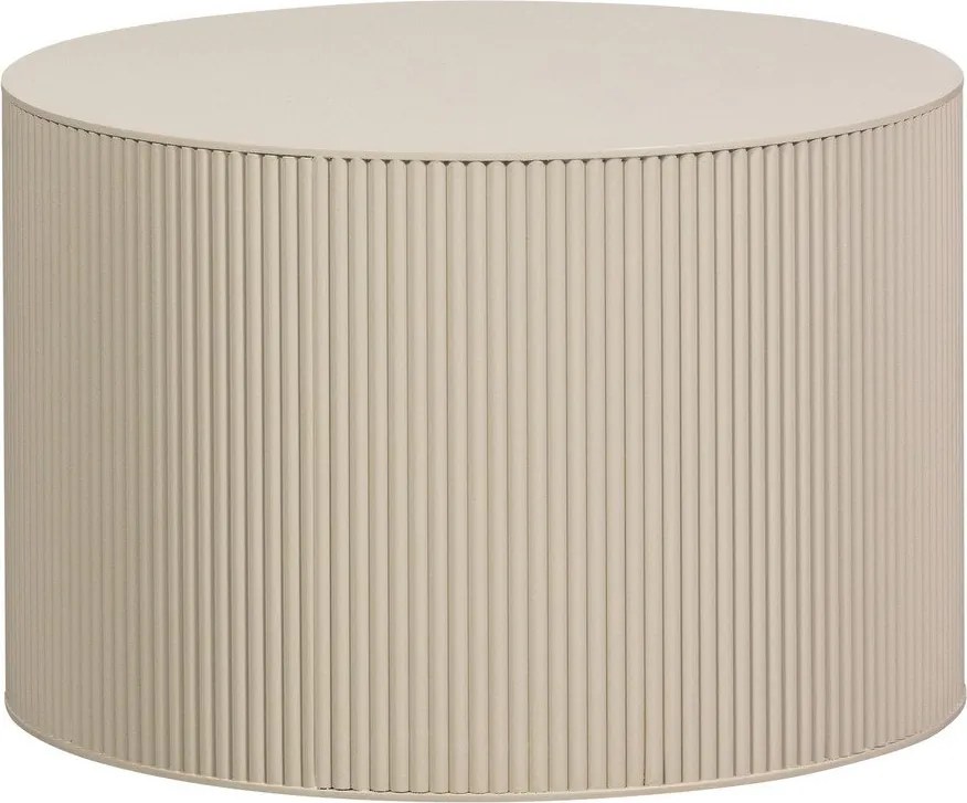 Beżowy okrągły stolik ø 60 cm Sanne – WOOOD