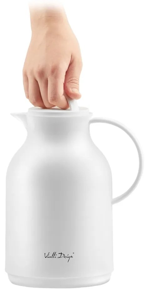 Biały termos Vialli Design, 1 l
