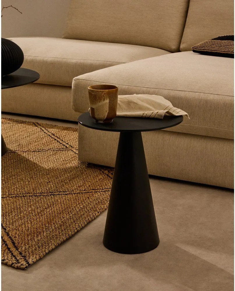 Okrągły stolik ze szklanym blatem ø 35 cm Wilshire – Kave Home