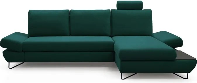 Narożnik LOFT z funkcją spania Regulowane zagłówki i podłokietniki Prawa strona Monolith 37