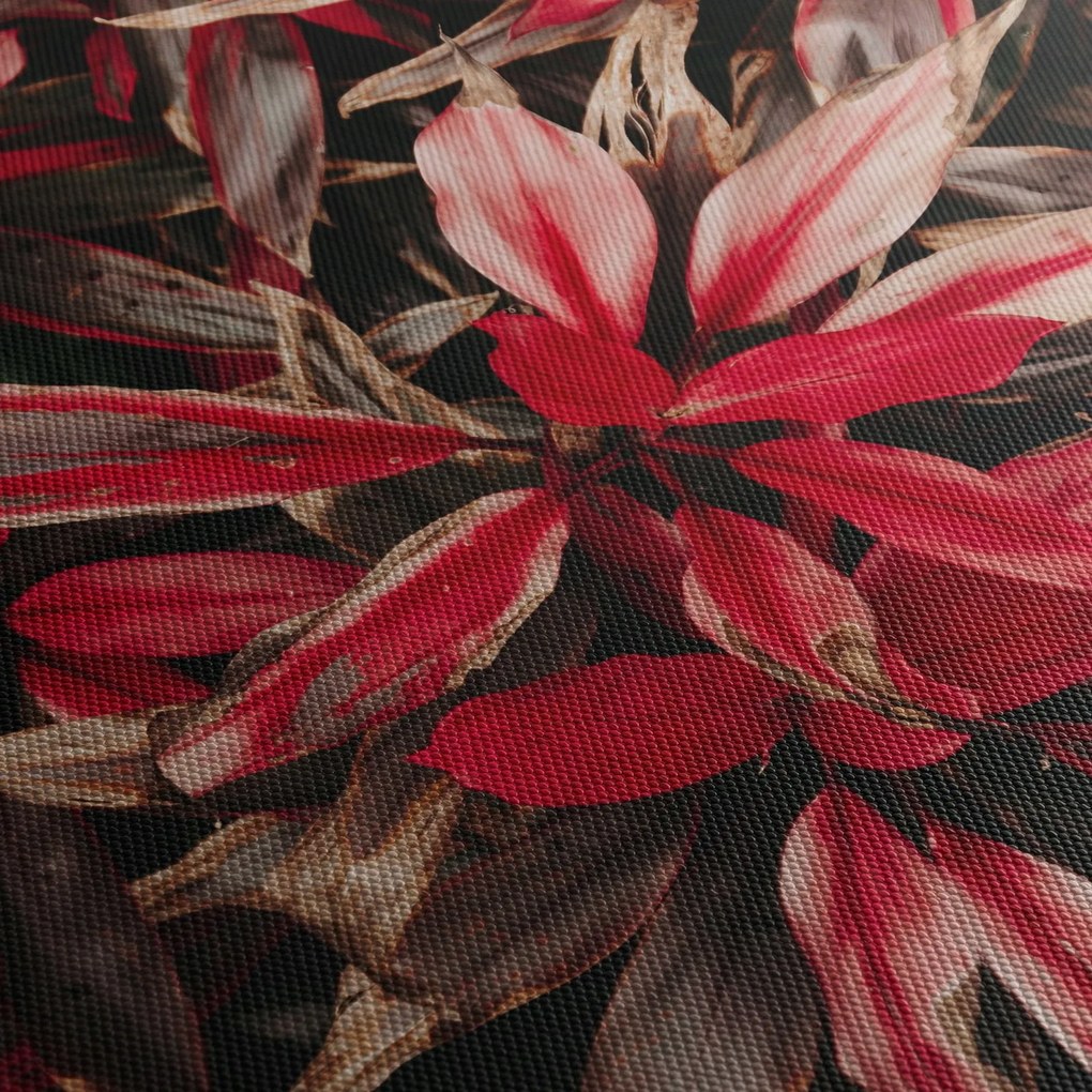 Obraz czerwonych płatków (70x50 cm)
